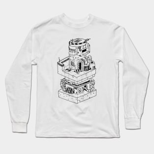 Isometric Space Station Long Sleeve T-Shirt